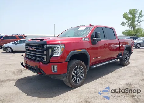 2021 GMC Sierra 3500Hd 4Wd Standard Bed At4 из США, поврежденный, VIN 1GT49VEY0MF143083